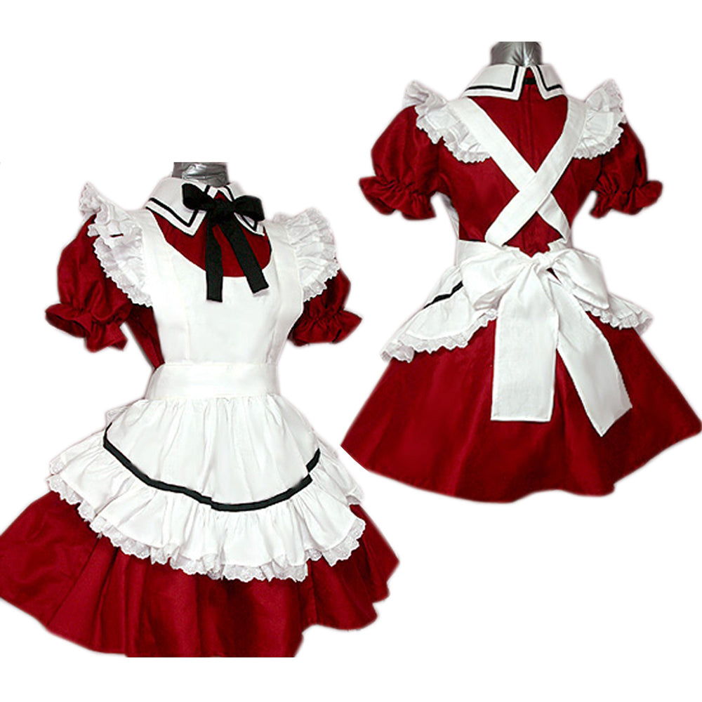 rotes Baumwollkleid CK1232