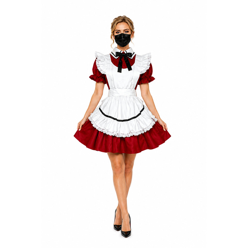 rotes Baumwollkleid CK1232