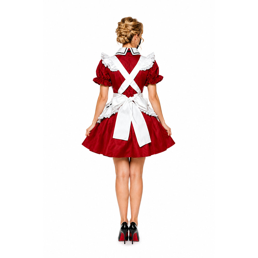 rotes Baumwollkleid CK1232