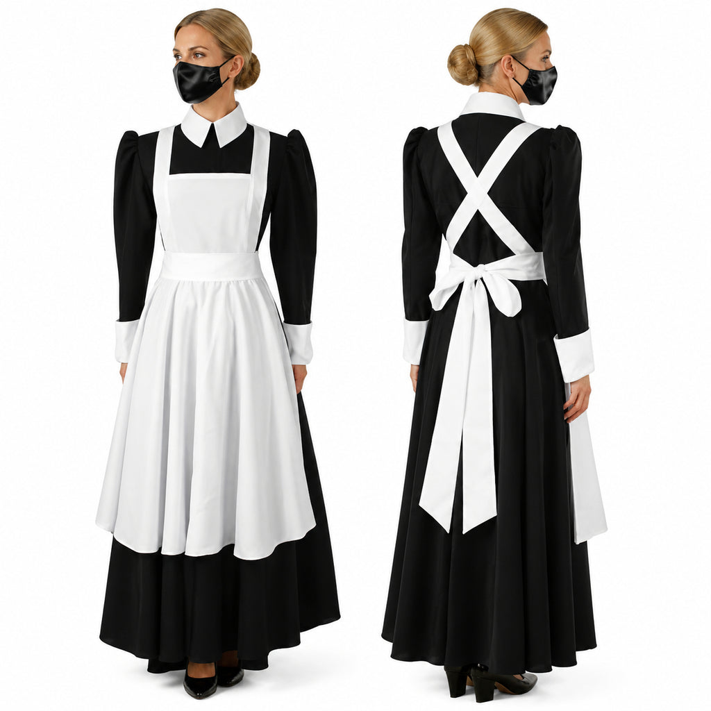 schwarzes Baumwollkleid CK641