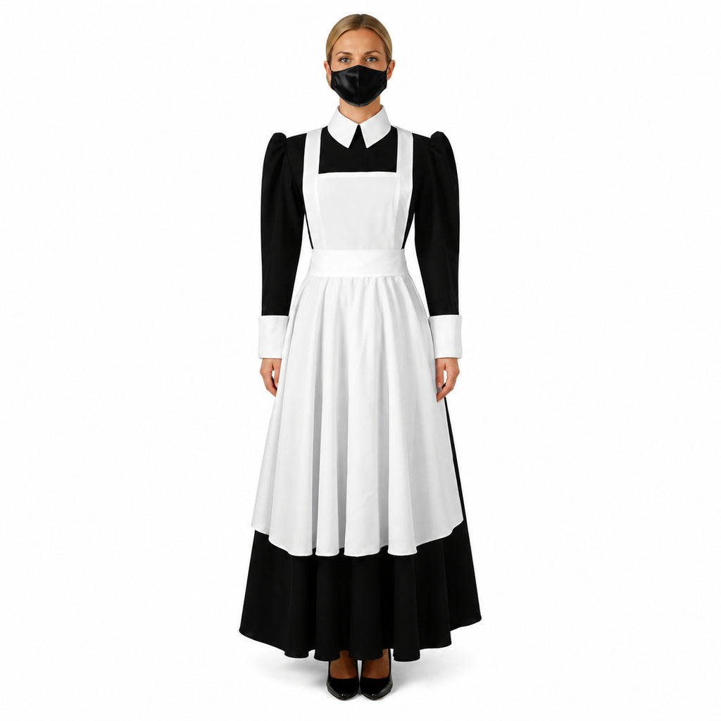 schwarzes Baumwollkleid CK641