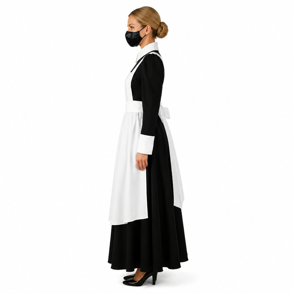 schwarzes Baumwollkleid CK641
