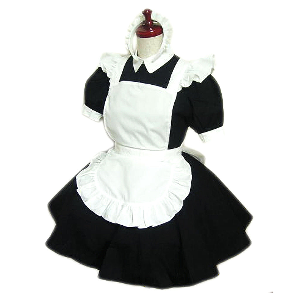 schwarzes Baumwollkleid CK763
