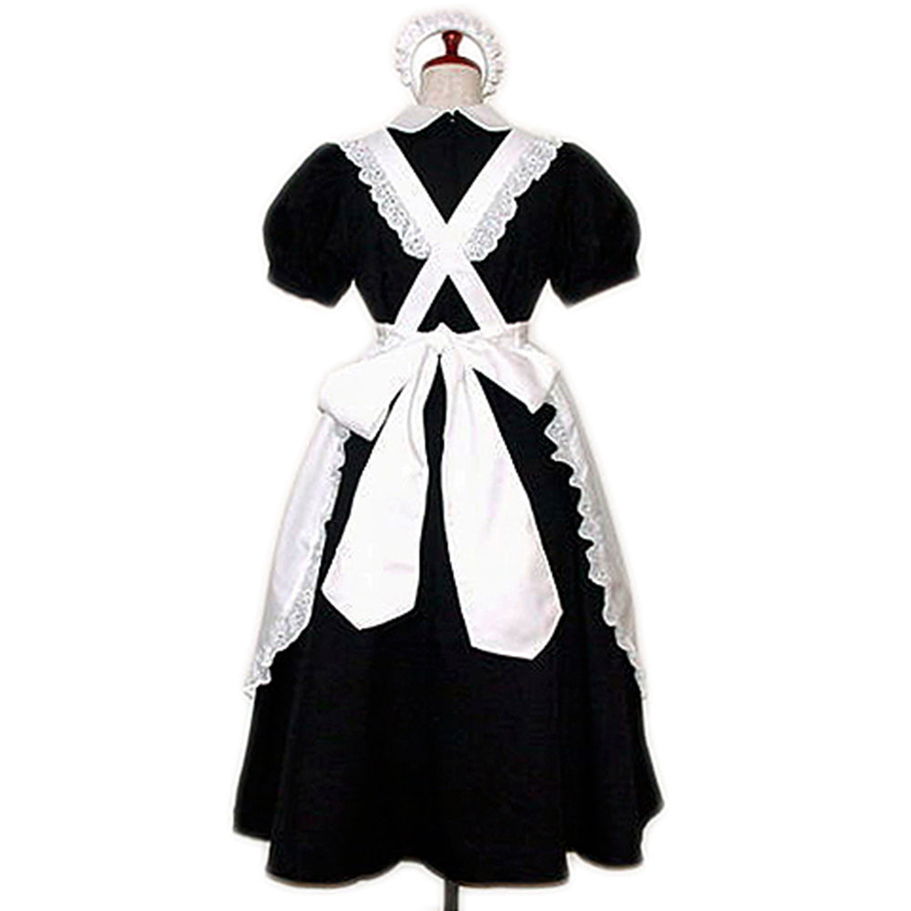 schwarzes Baumwollkleid CK816