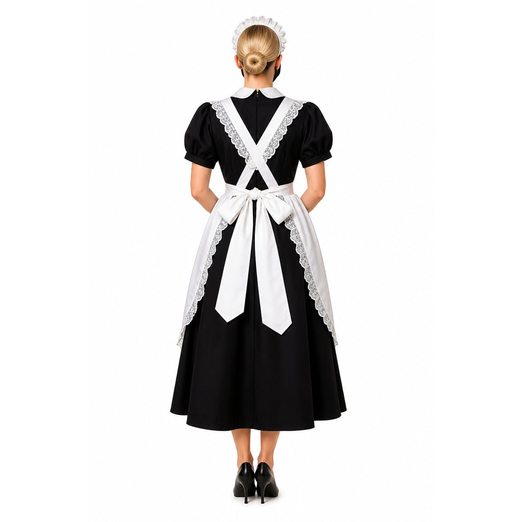 schwarzes Baumwollkleid CK816