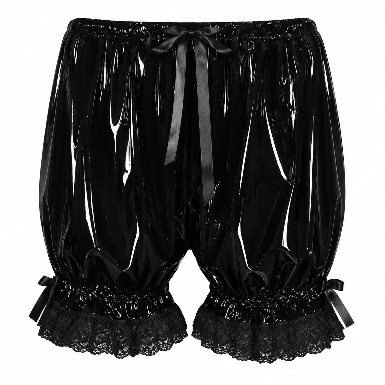 schwarze, schwere PVC-Höschen CK917