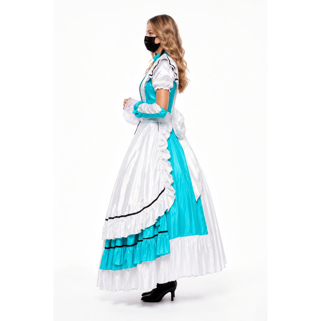 weißes dünnes PVC-Kleid CK930