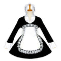 schwarzes Satinkleid G099