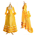 goldfarbenes Taftkleid G1033