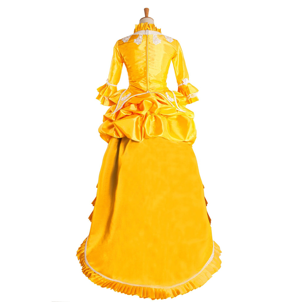 goldfarbenes Taftkleid G1033