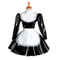 schwarzes schweres PVC-Kleid G1051