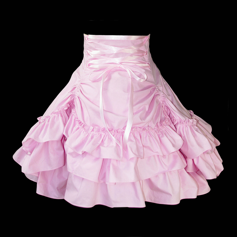 pink cotton skirt G1061