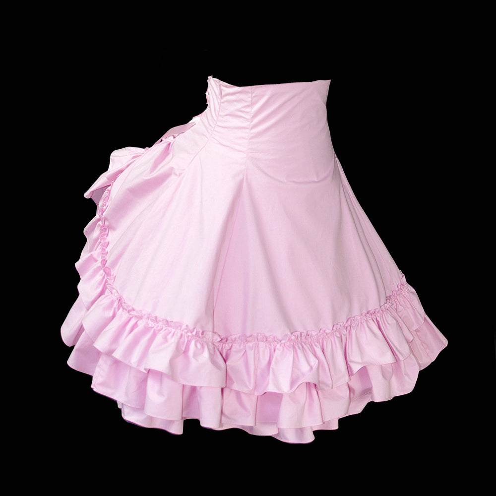 pink cotton skirt G1061
