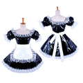 black thin pvc dress G1341