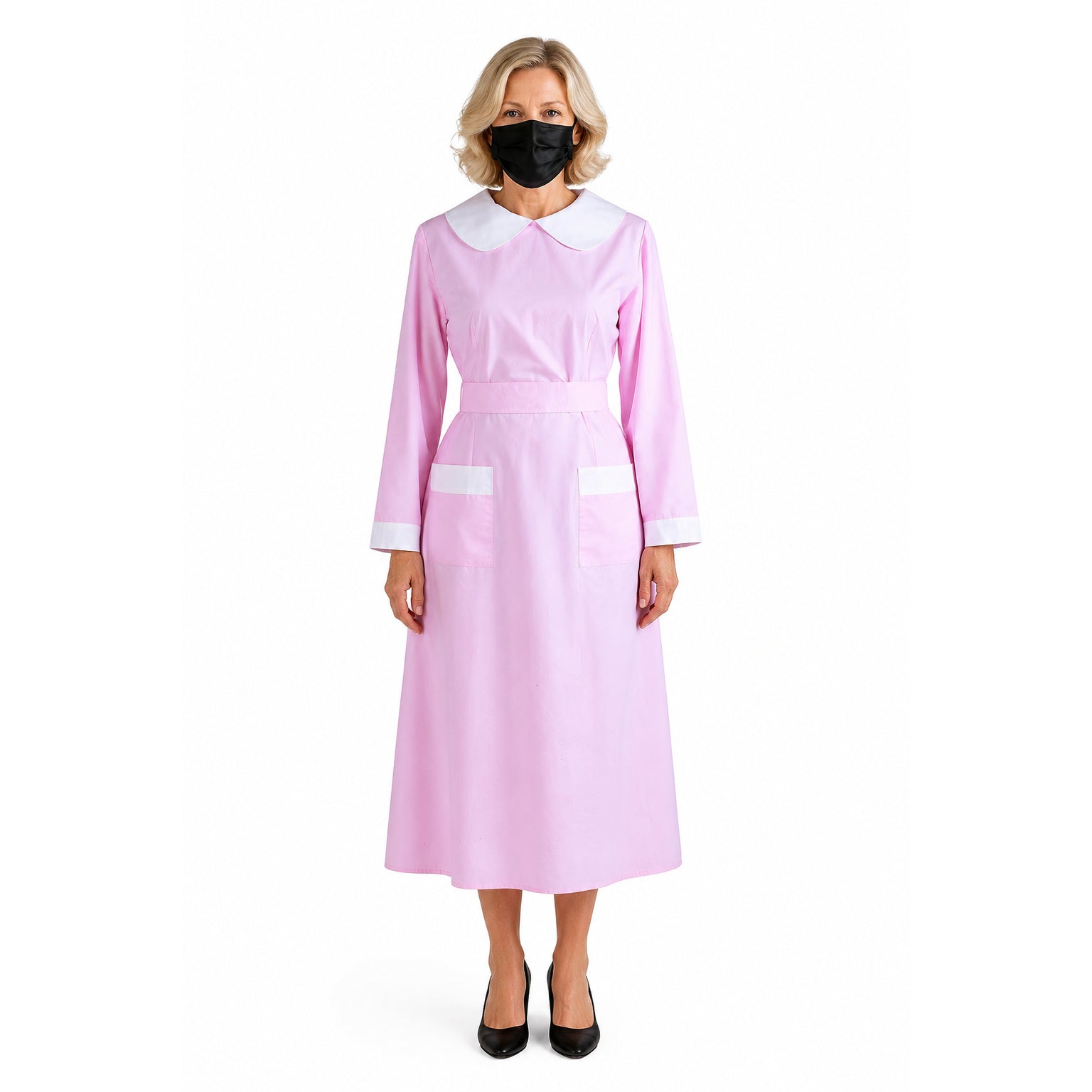 pink cotton dress G1369