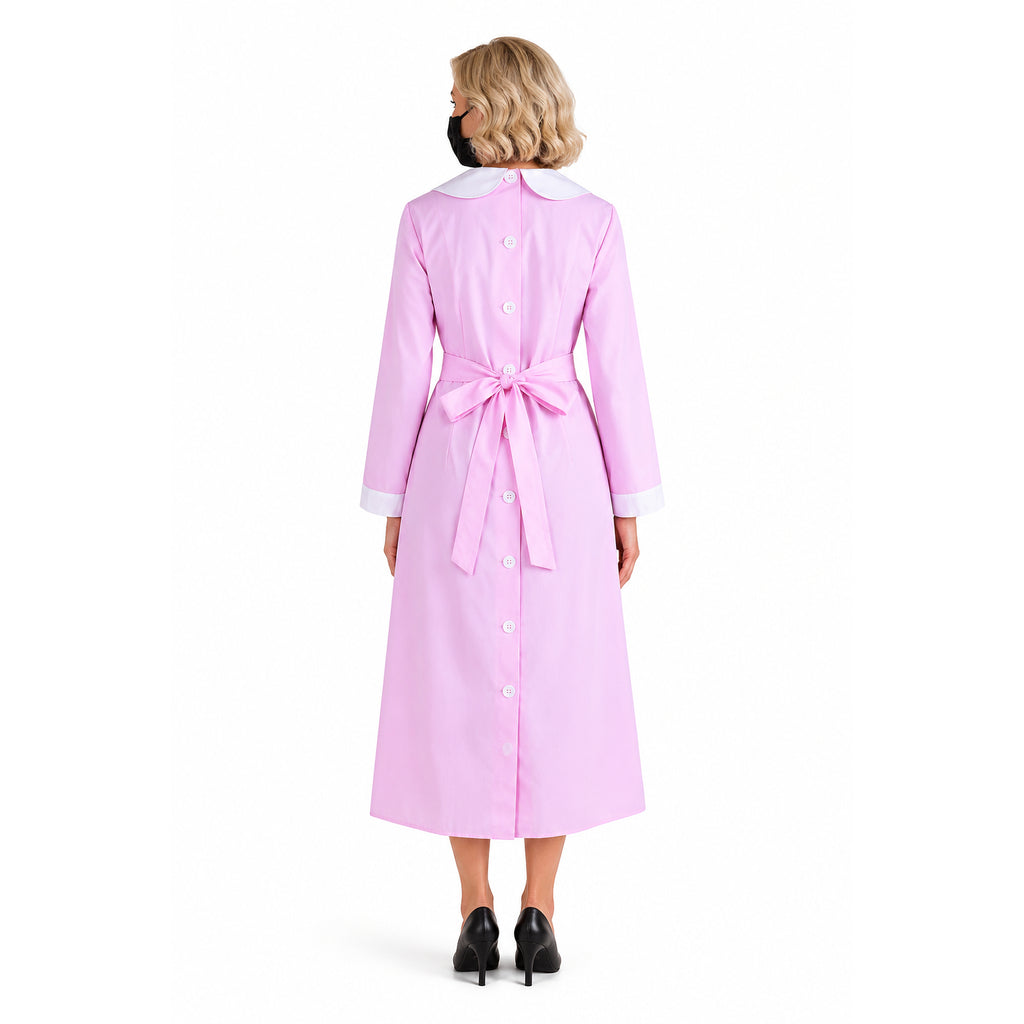 pink cotton dress G1369