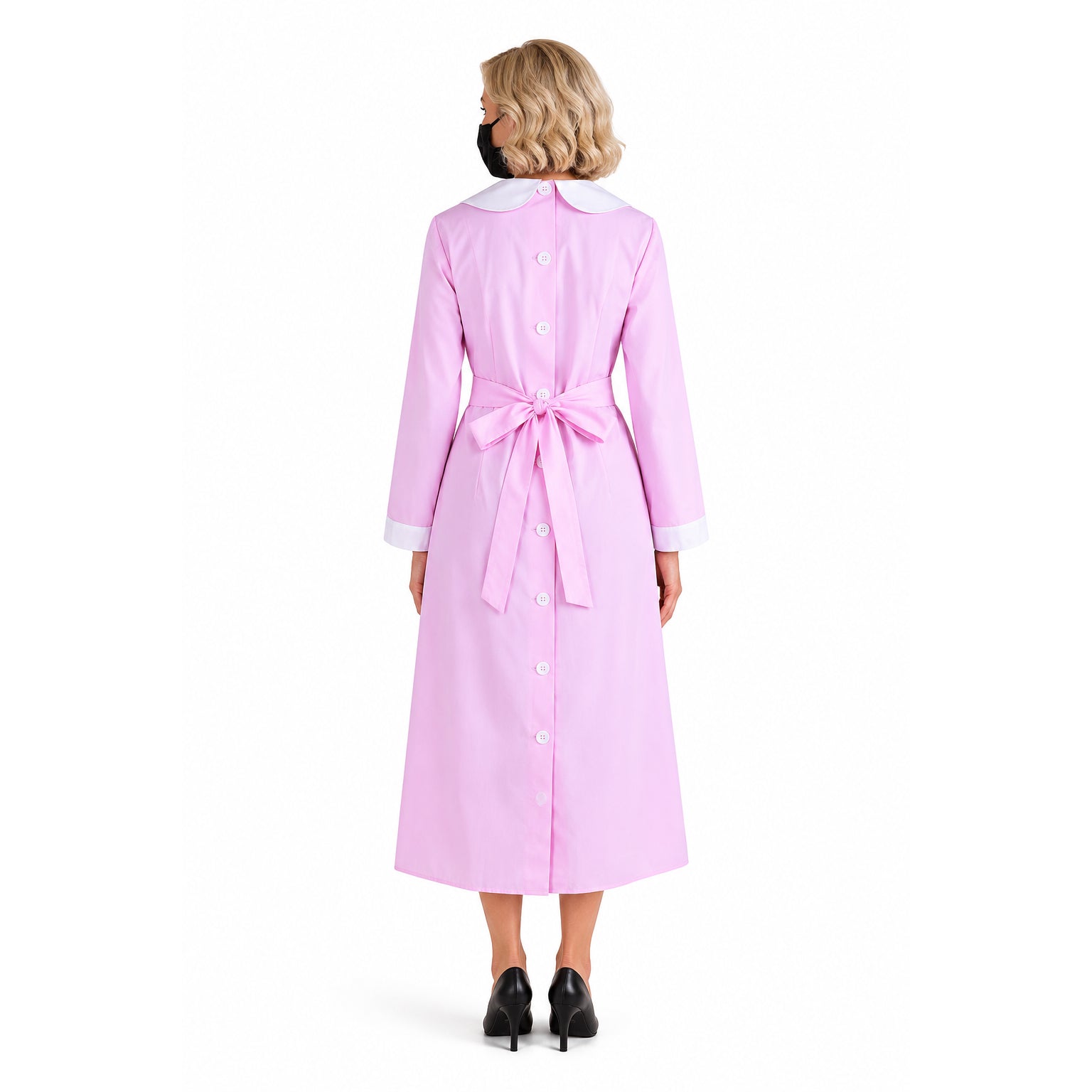 pink cotton dress G1369