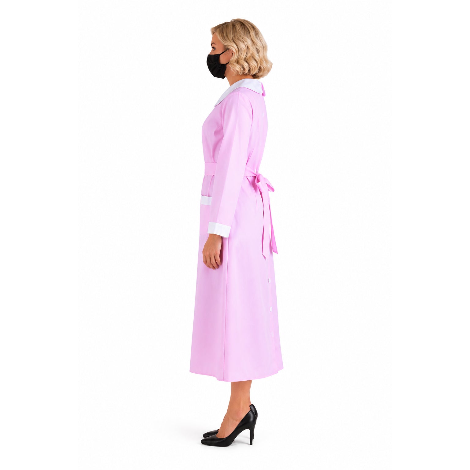 pink cotton dress G1369