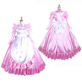 pink satin dress G1406