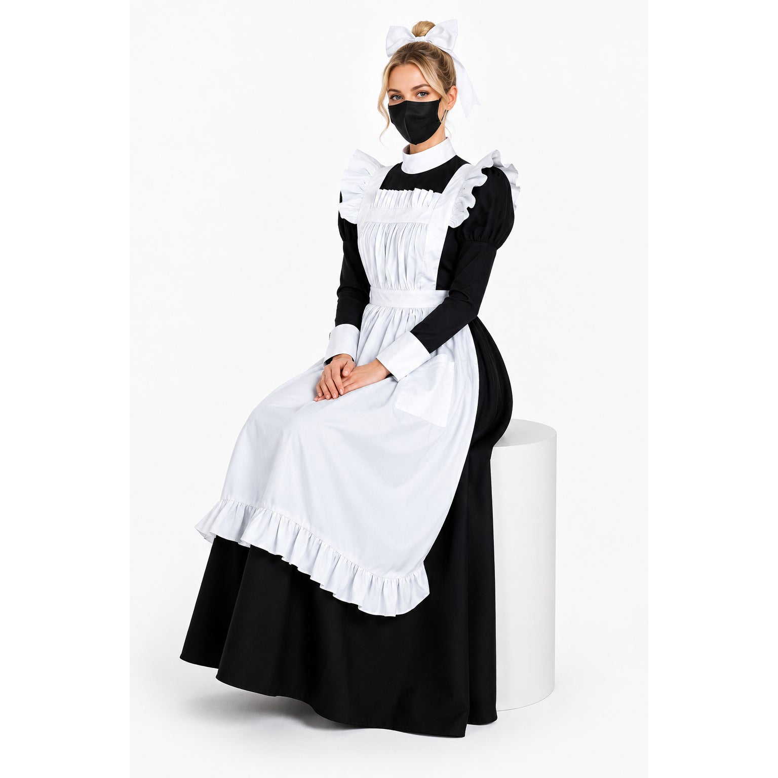 black cotton dress G1410