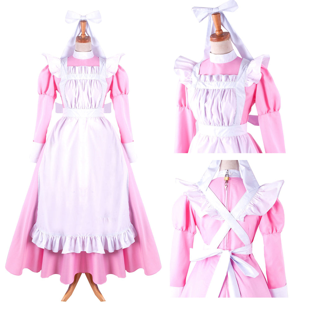 pink cotton dress G1411
