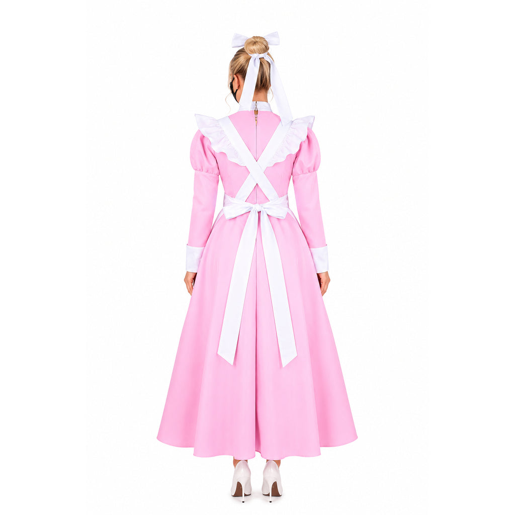 pink cotton dress G1411