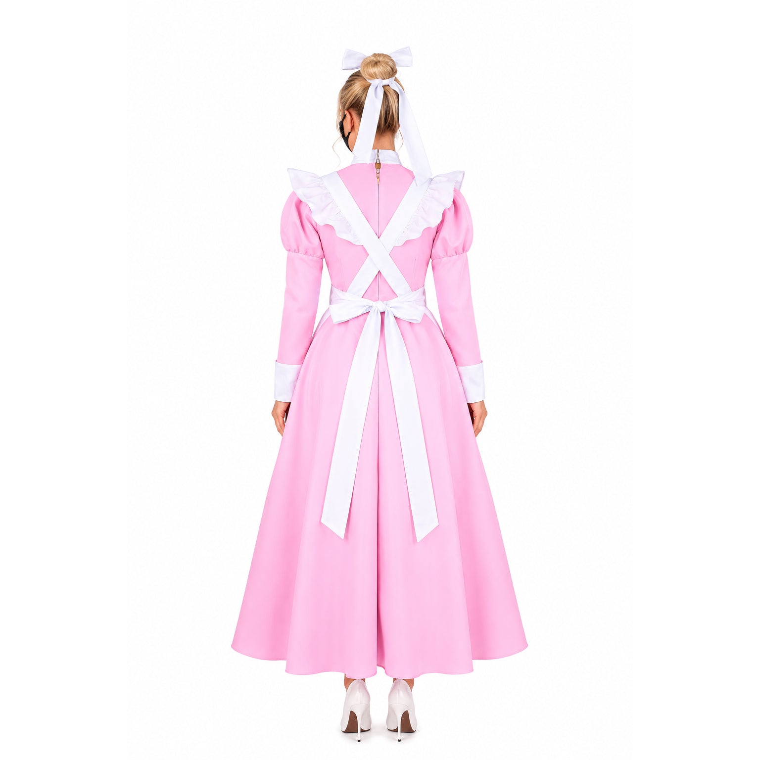 pink cotton dress G1411