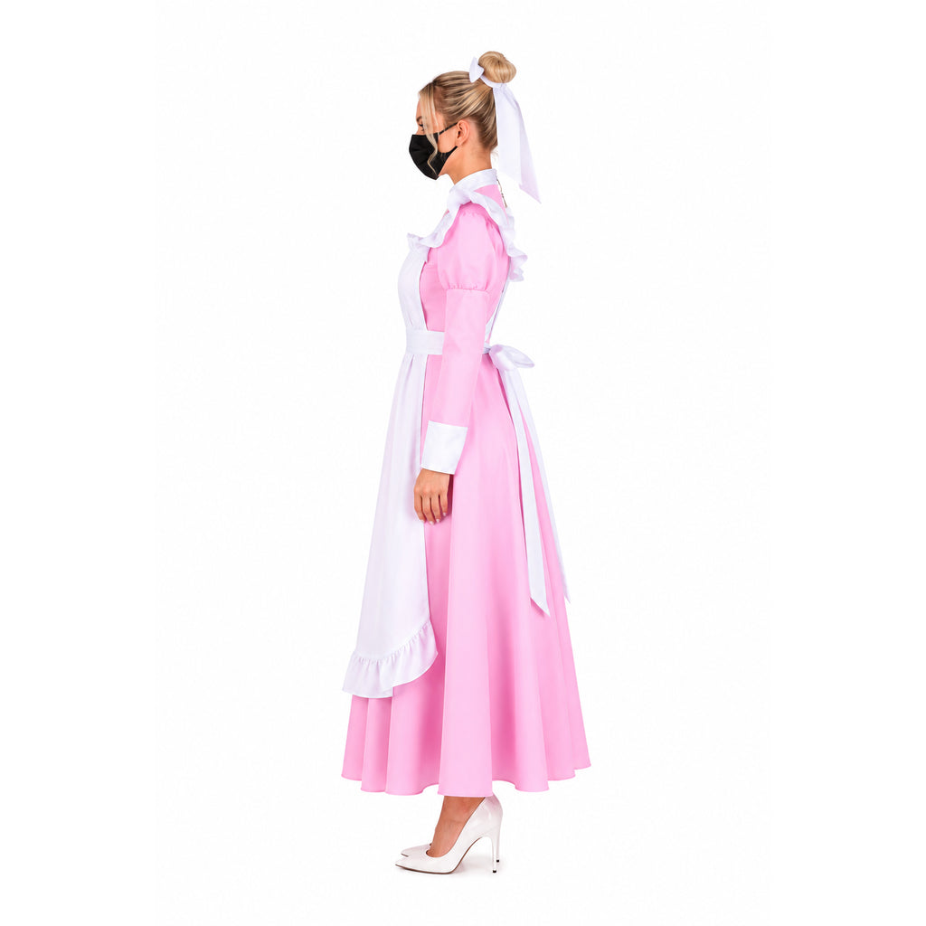 pink cotton dress G1411