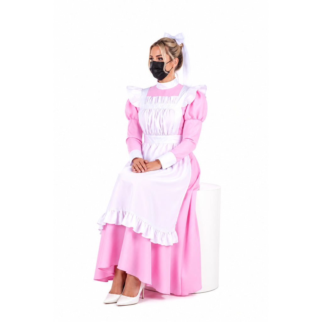 pink cotton dress G1411
