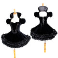 black velvet dress G1433