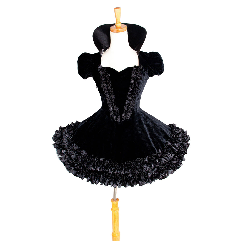 black velvet dress G1433