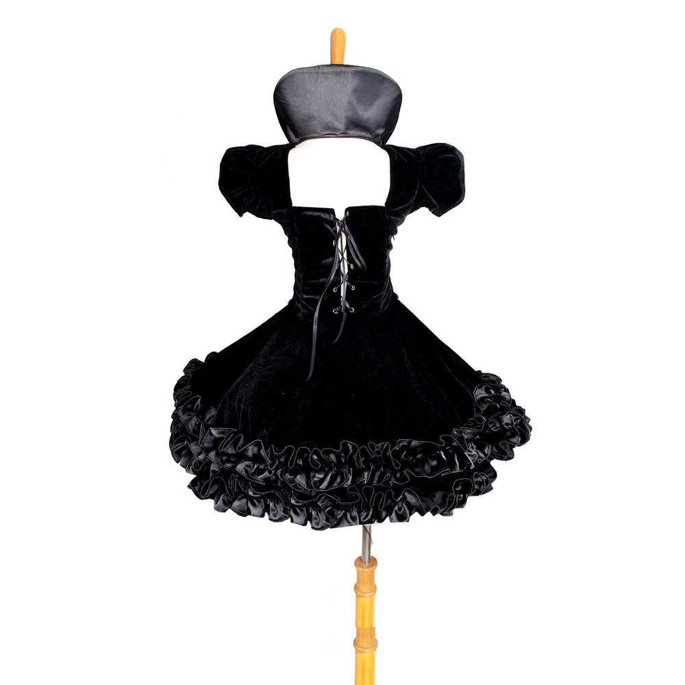 black velvet dress G1433