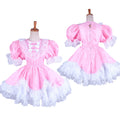 pink satin dress G1479