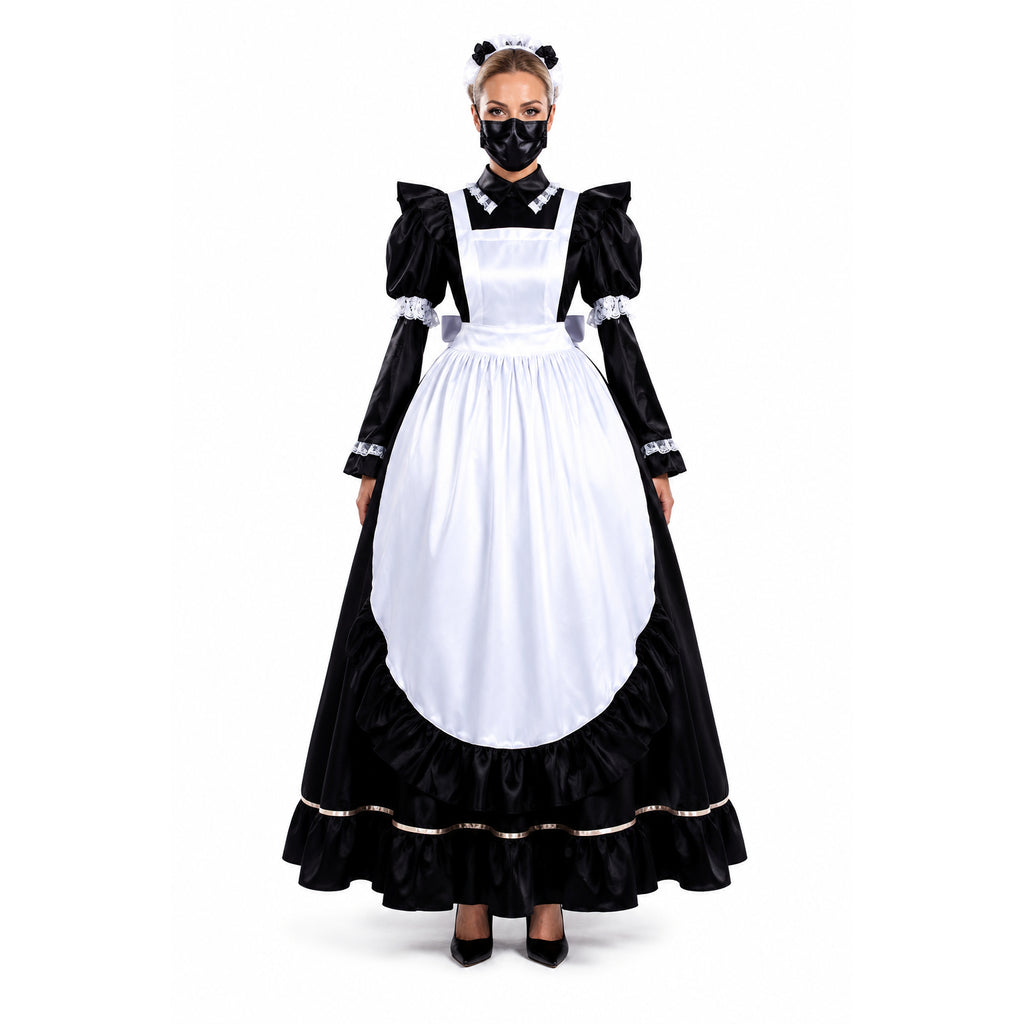 black satin dress G1482