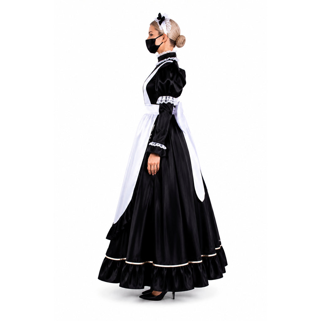black satin dress G1482