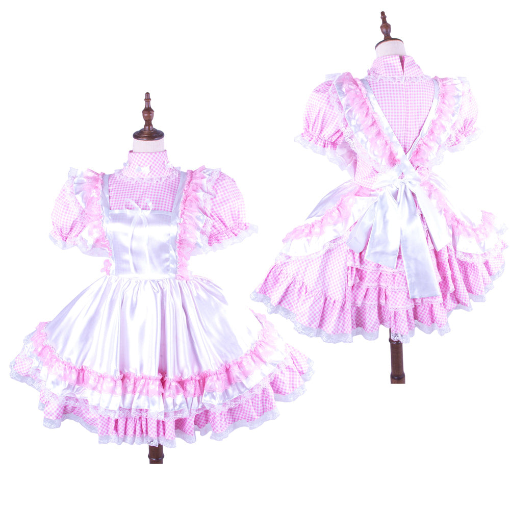 pink cotton dress G1490