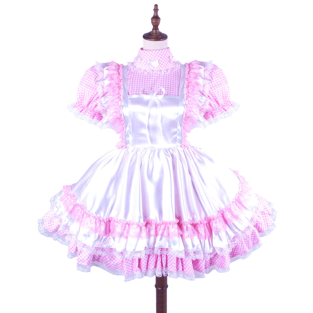 pink cotton dress G1490