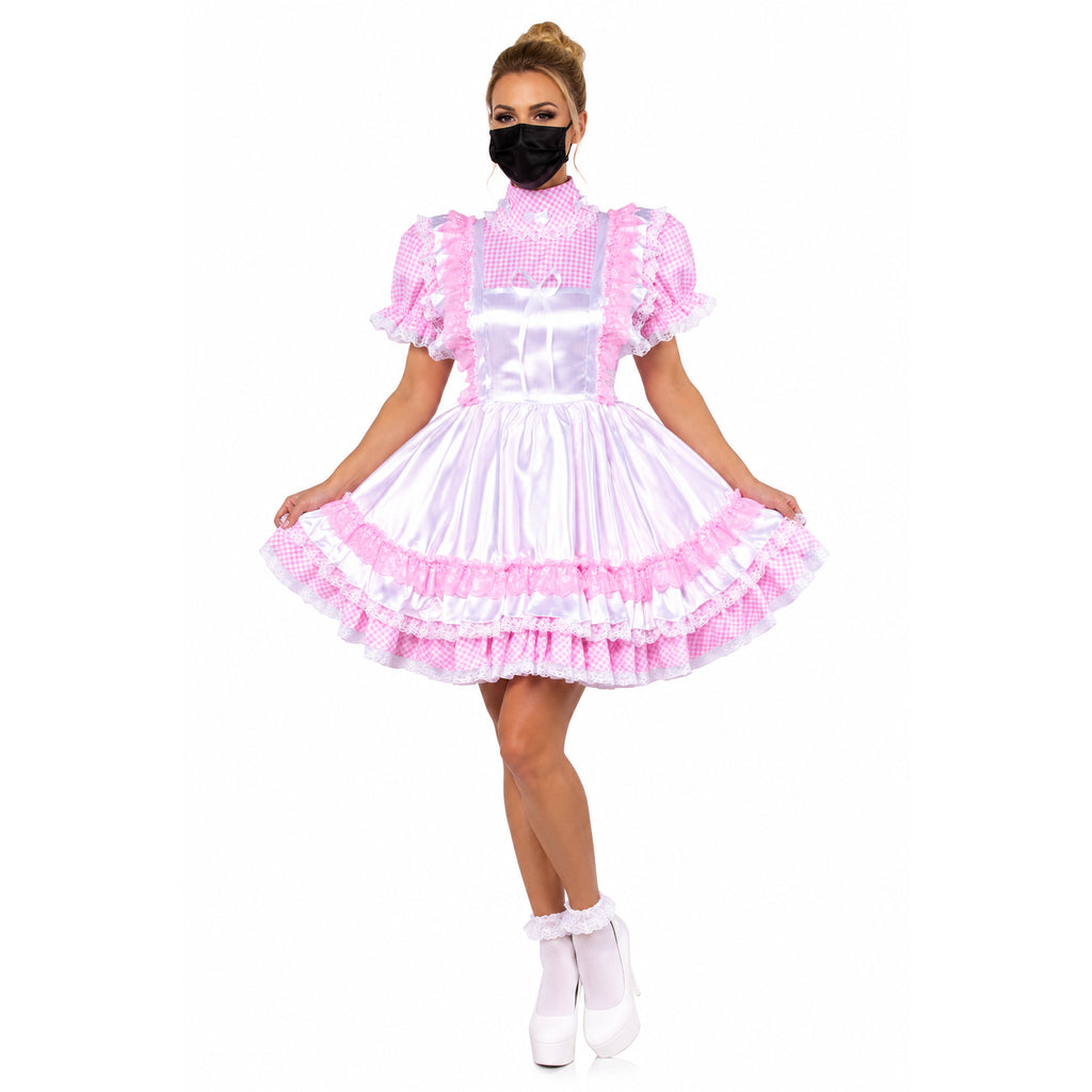 pink cotton dress G1490