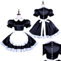 black satin dress G1491