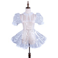 white clear pvc dress G1503