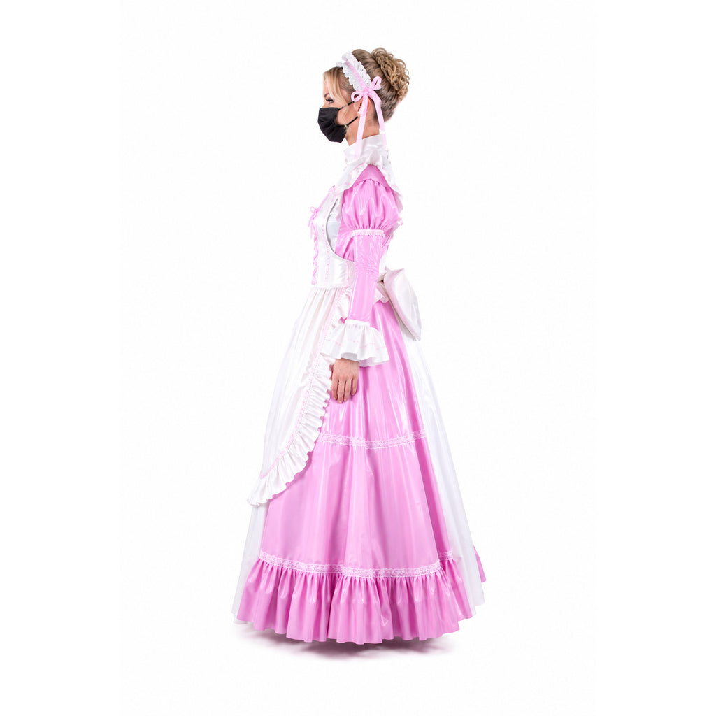 pink thin pvc dress G1564