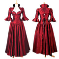 rotes Taftkleid G156