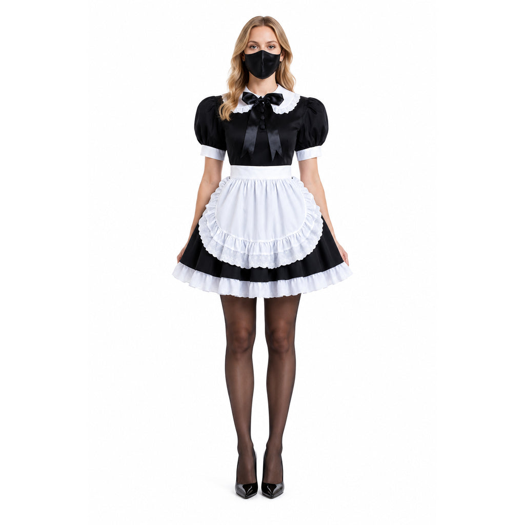 black cotton dress G1571