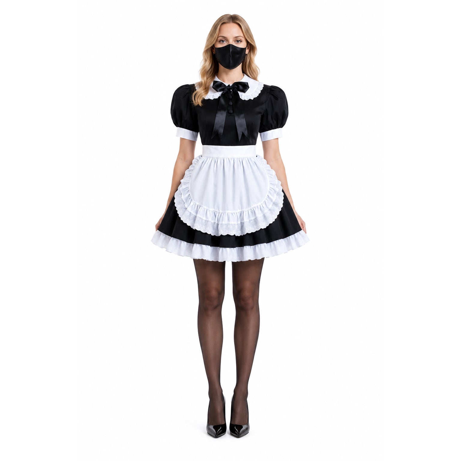 black cotton dress G1571