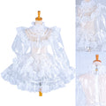 white clear pvc dress G1572