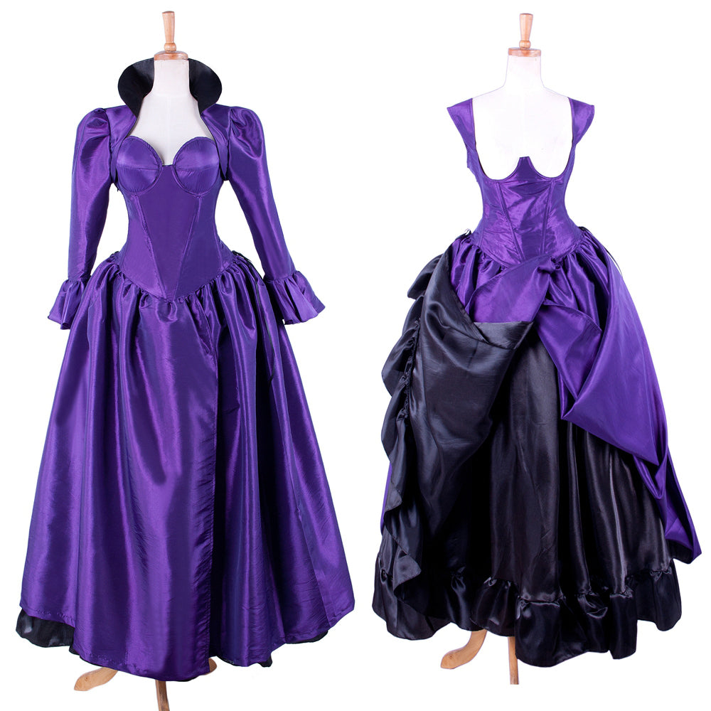 Purple taffeta dress G1573