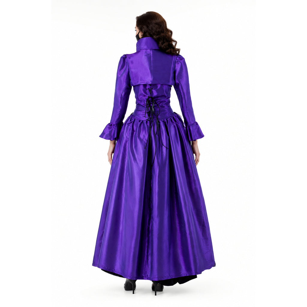 Purple taffeta dress G1573