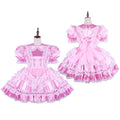 pink satin dress G1580
