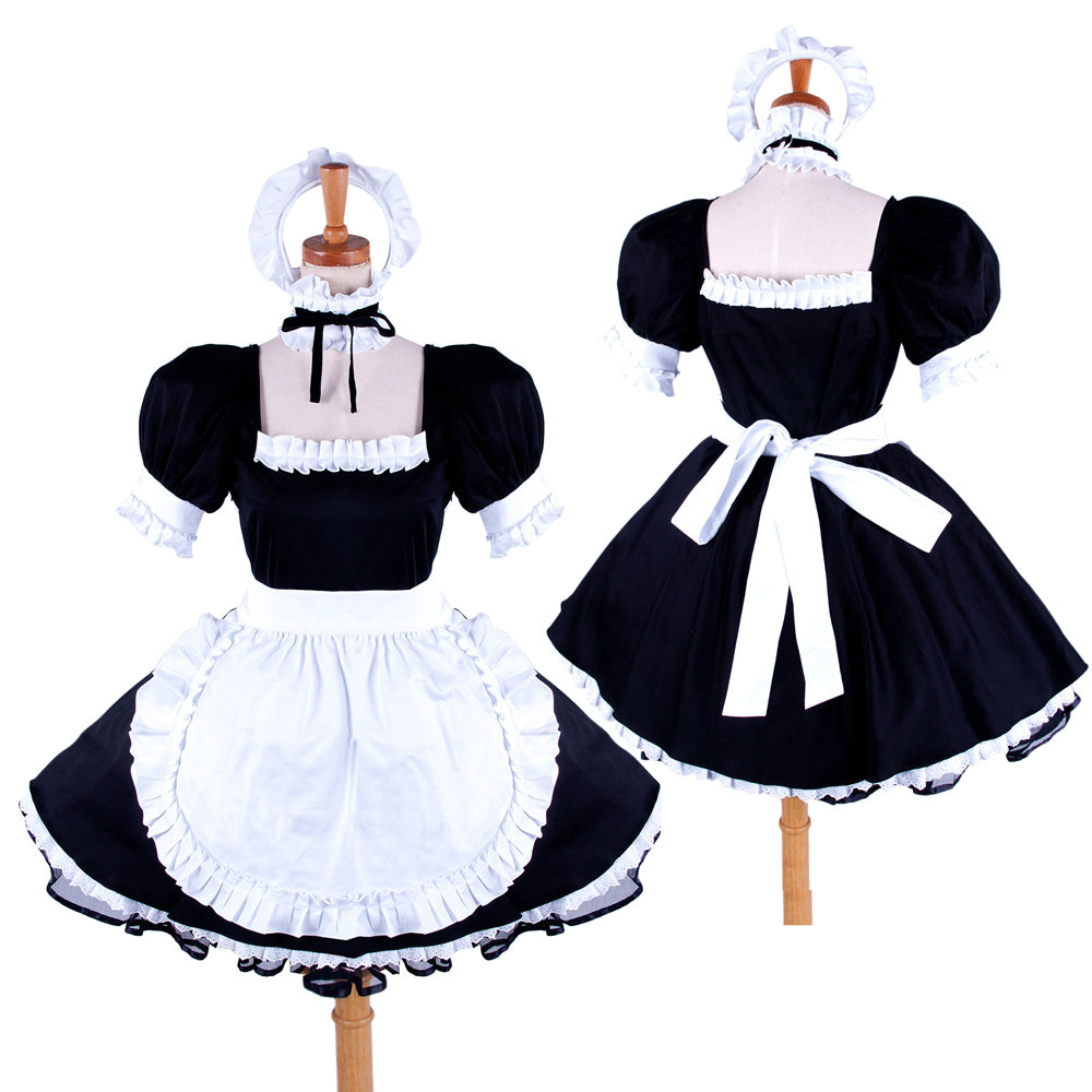 black cotton dress G1591