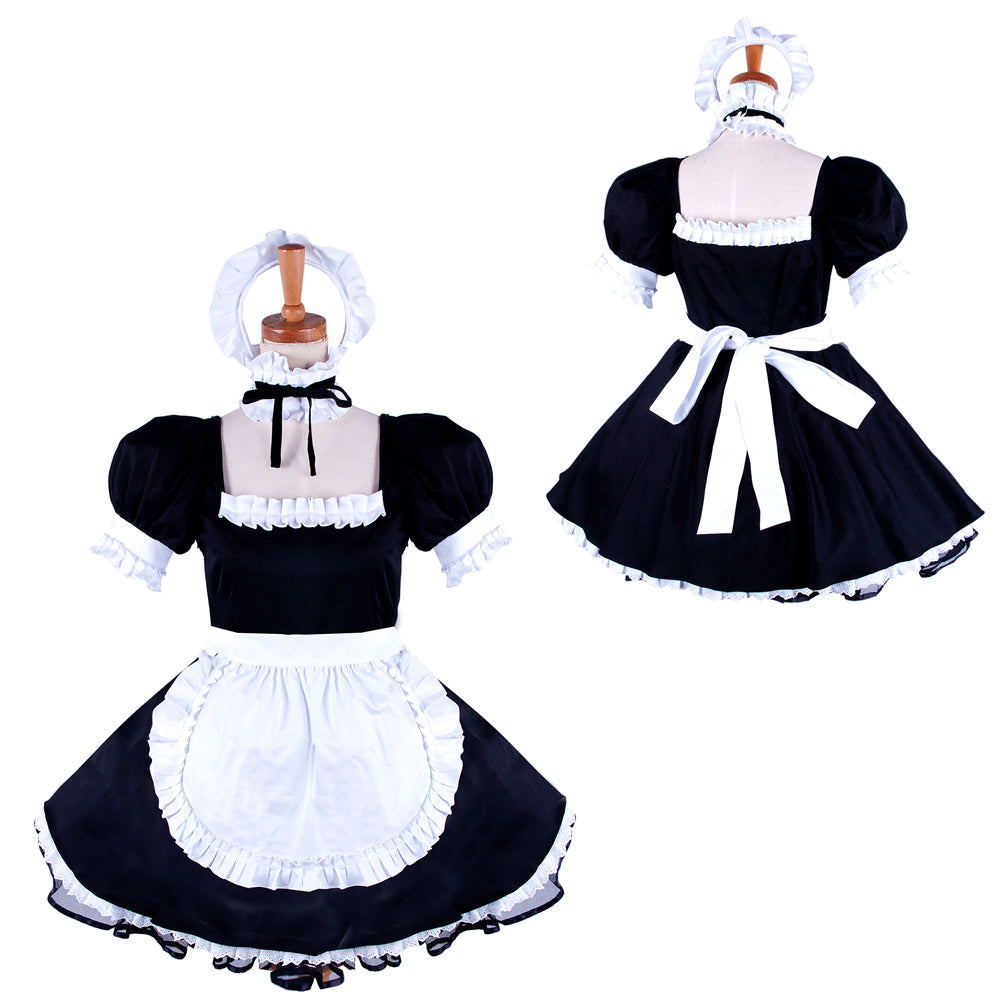 black cotton dress G1591